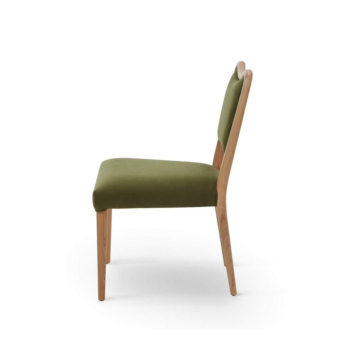 Adelaide Dining Chair - Kaster II Olive & Brushed Natural Wood