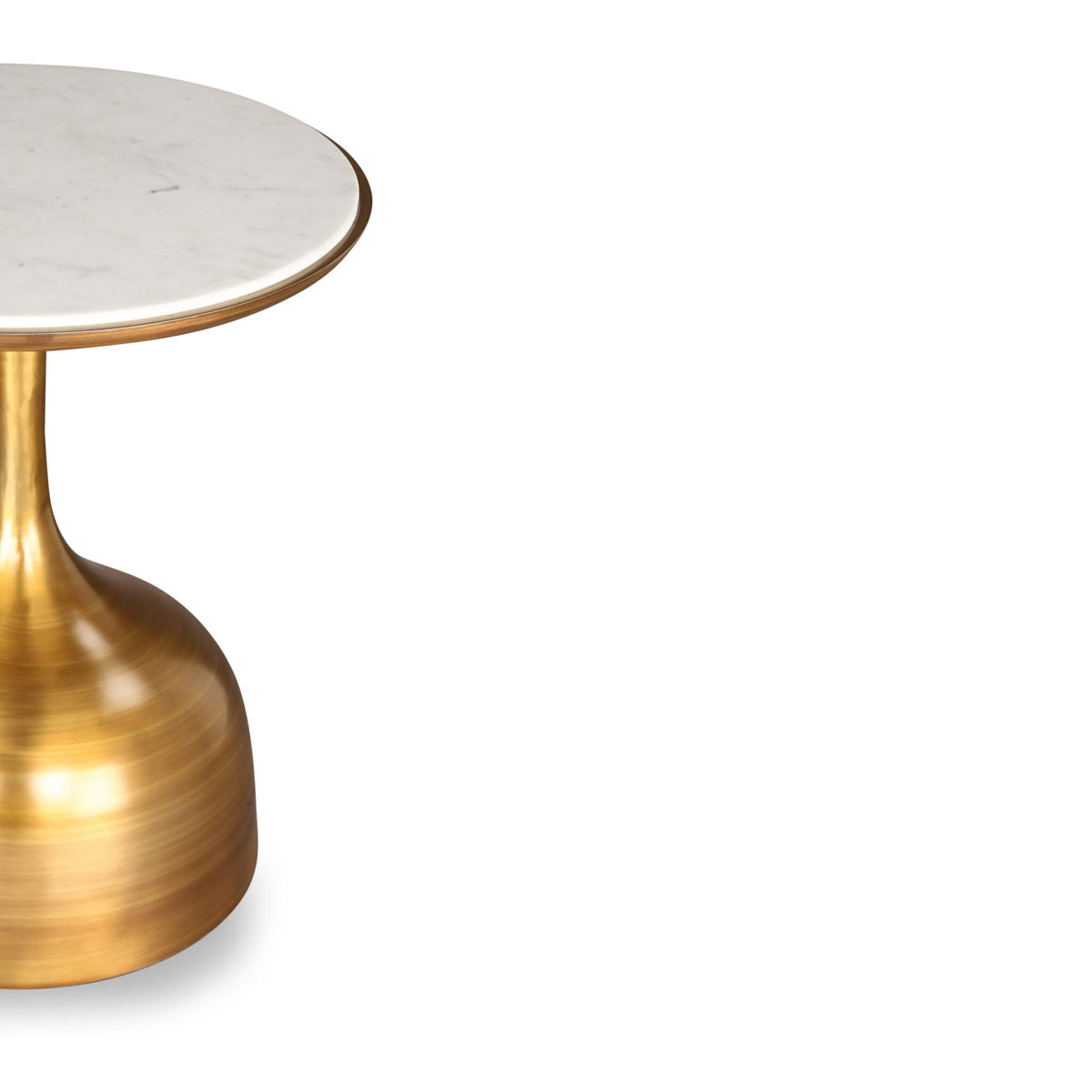 Polka Side Table - Brushed Brass