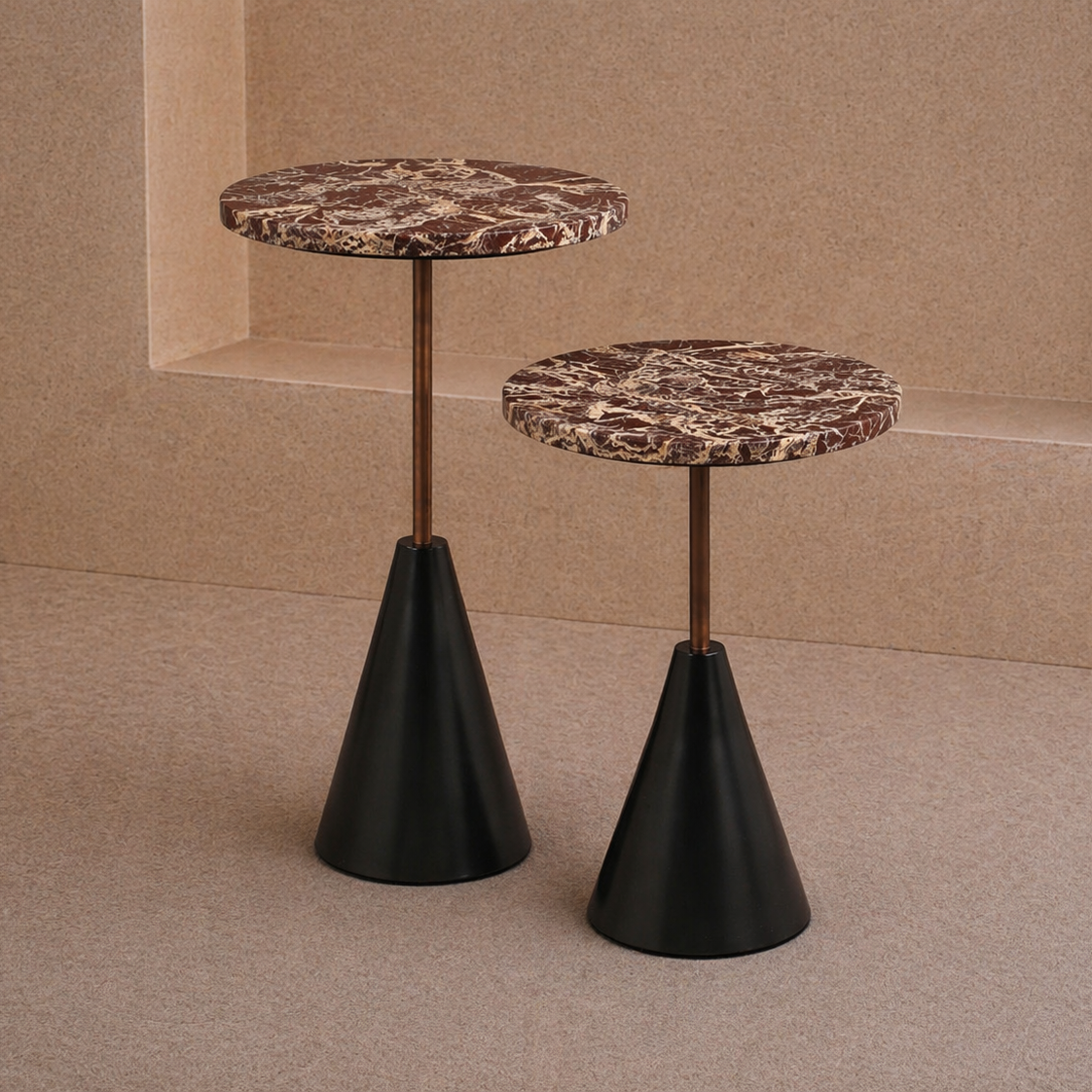 Ethan Side Table (set of 2) - Levante Marble