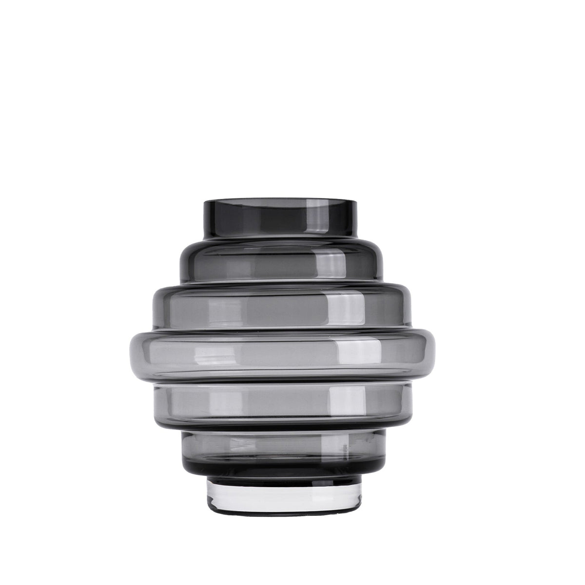 Selba Vase Small - Grey Glass