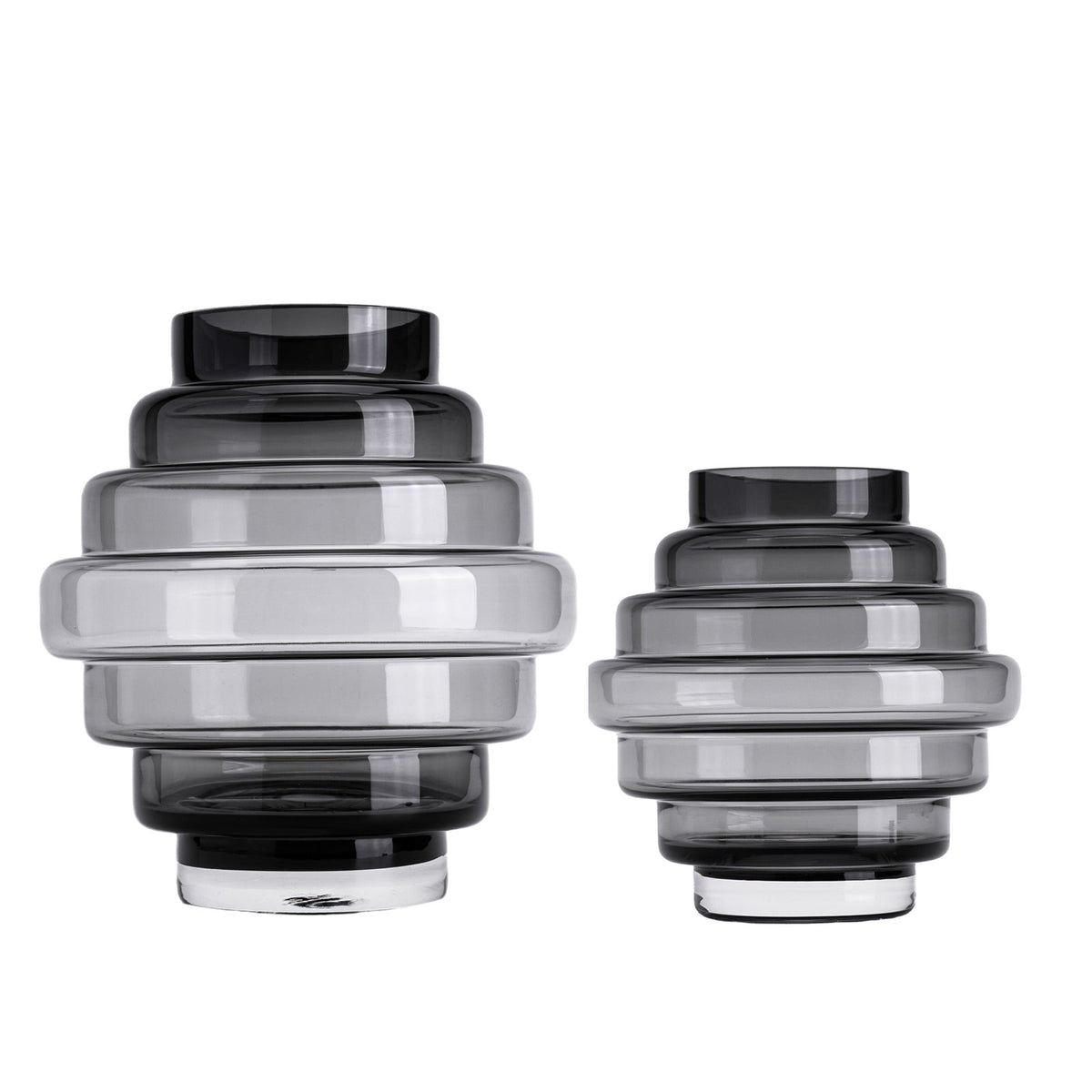 Selba Vase Small - Grey Glass