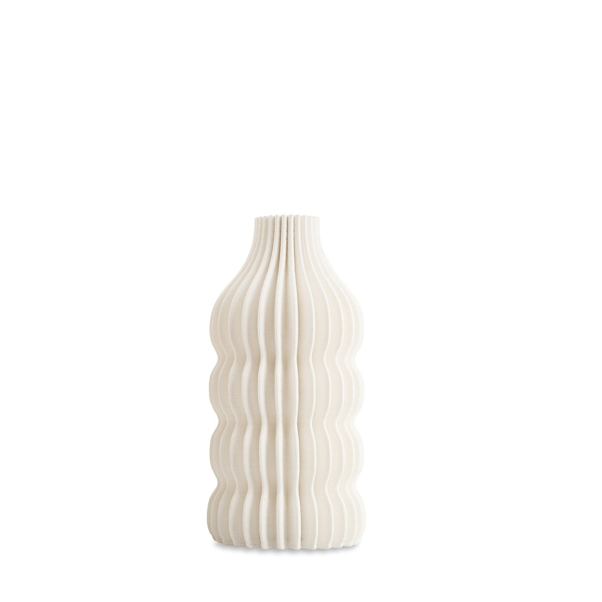 Iverna Small Vase - White Ceramic