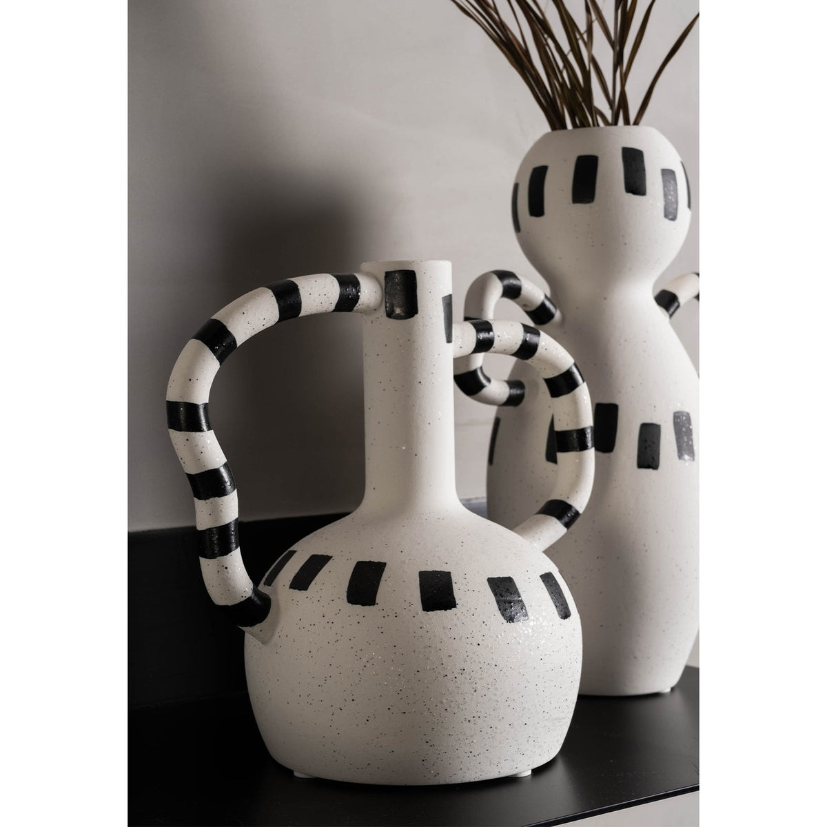 Irving Vase - Black & White Ceramic