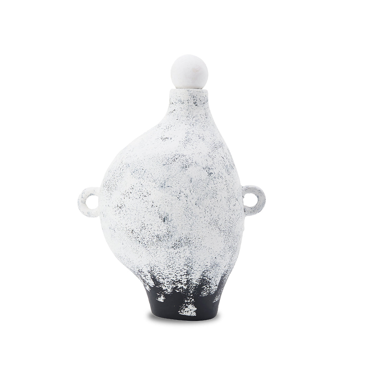 Penza Ceramic Vase - Black/White Gradient