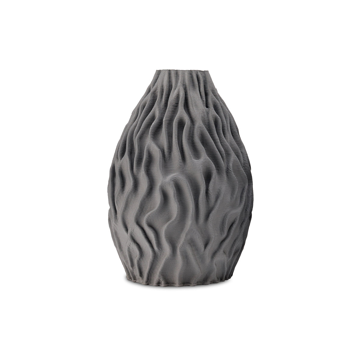 Nara Ceramic Vase - Dark Grey