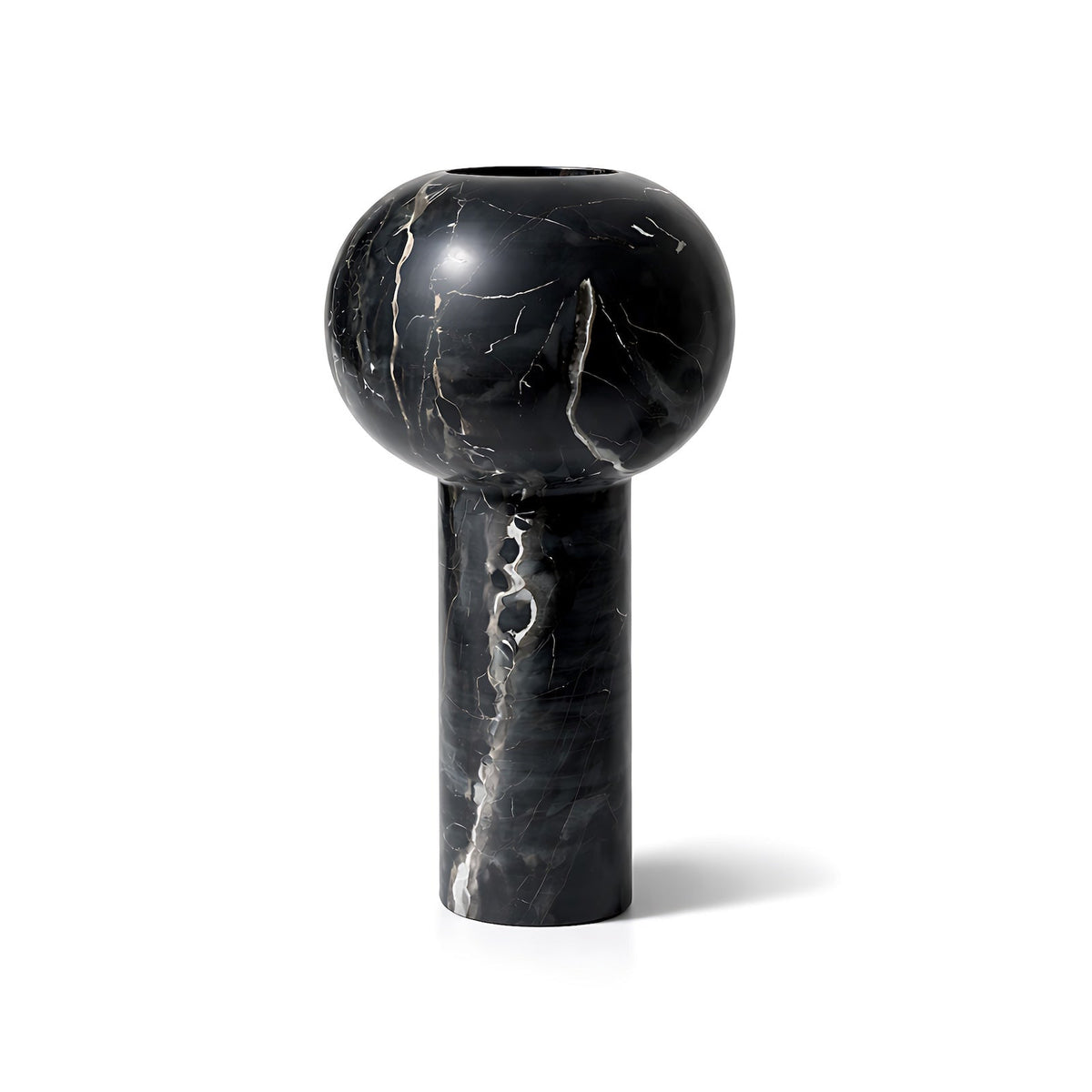 Isadora Large Vase - Black Marble