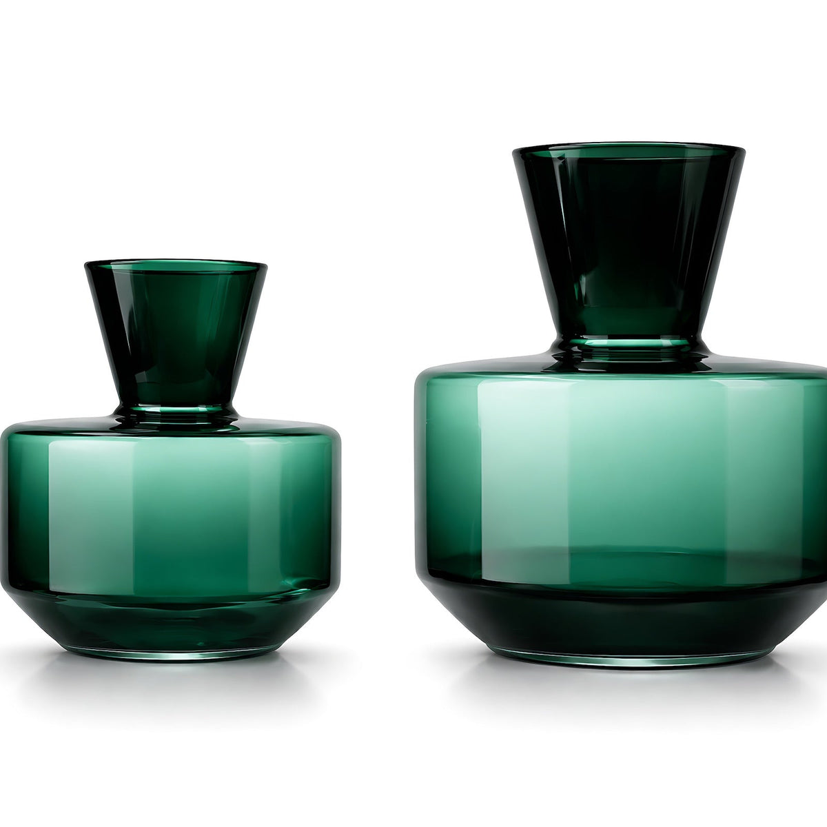 Marenzo Small Vase - Green Glass