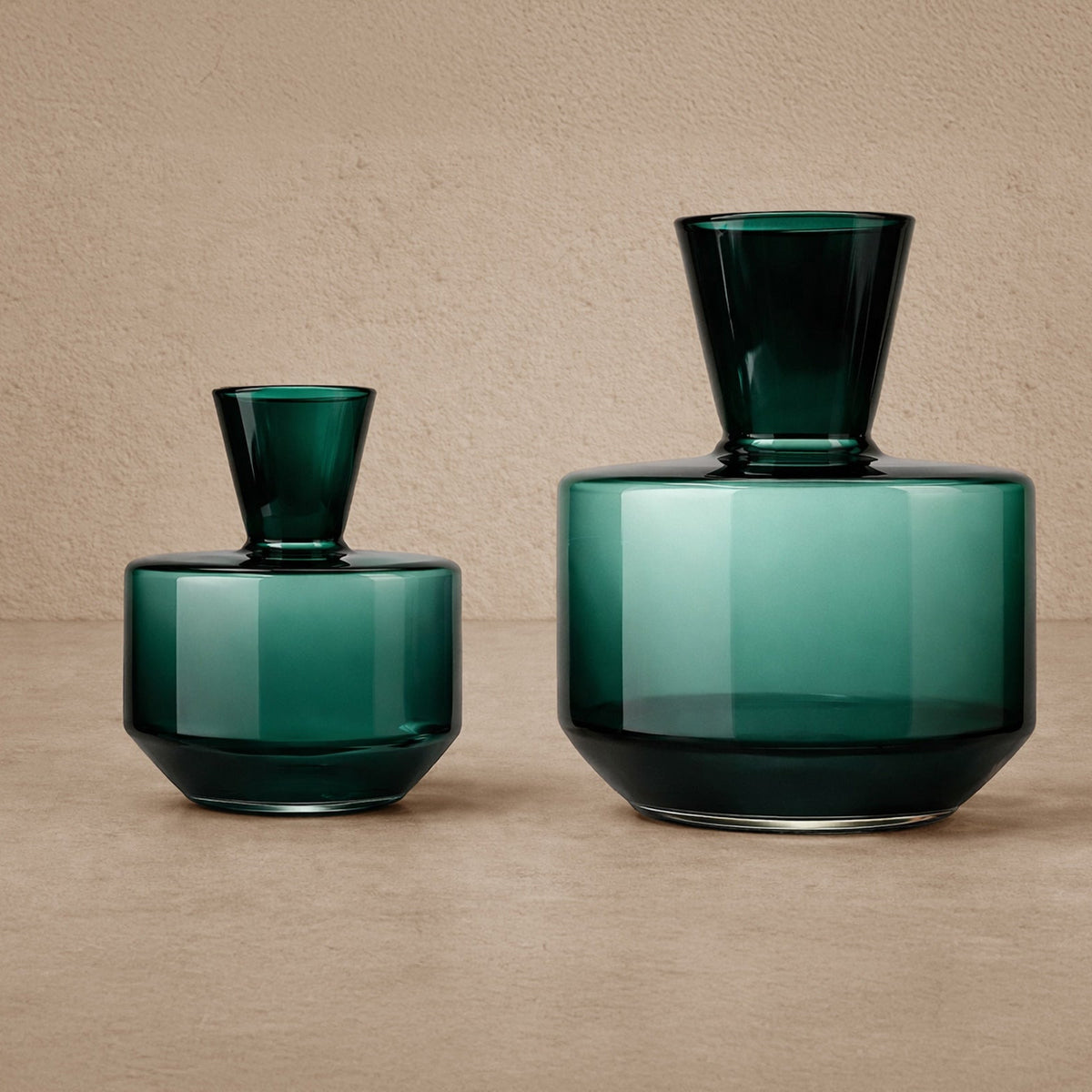 Marenzo Small Vase - Green Glass