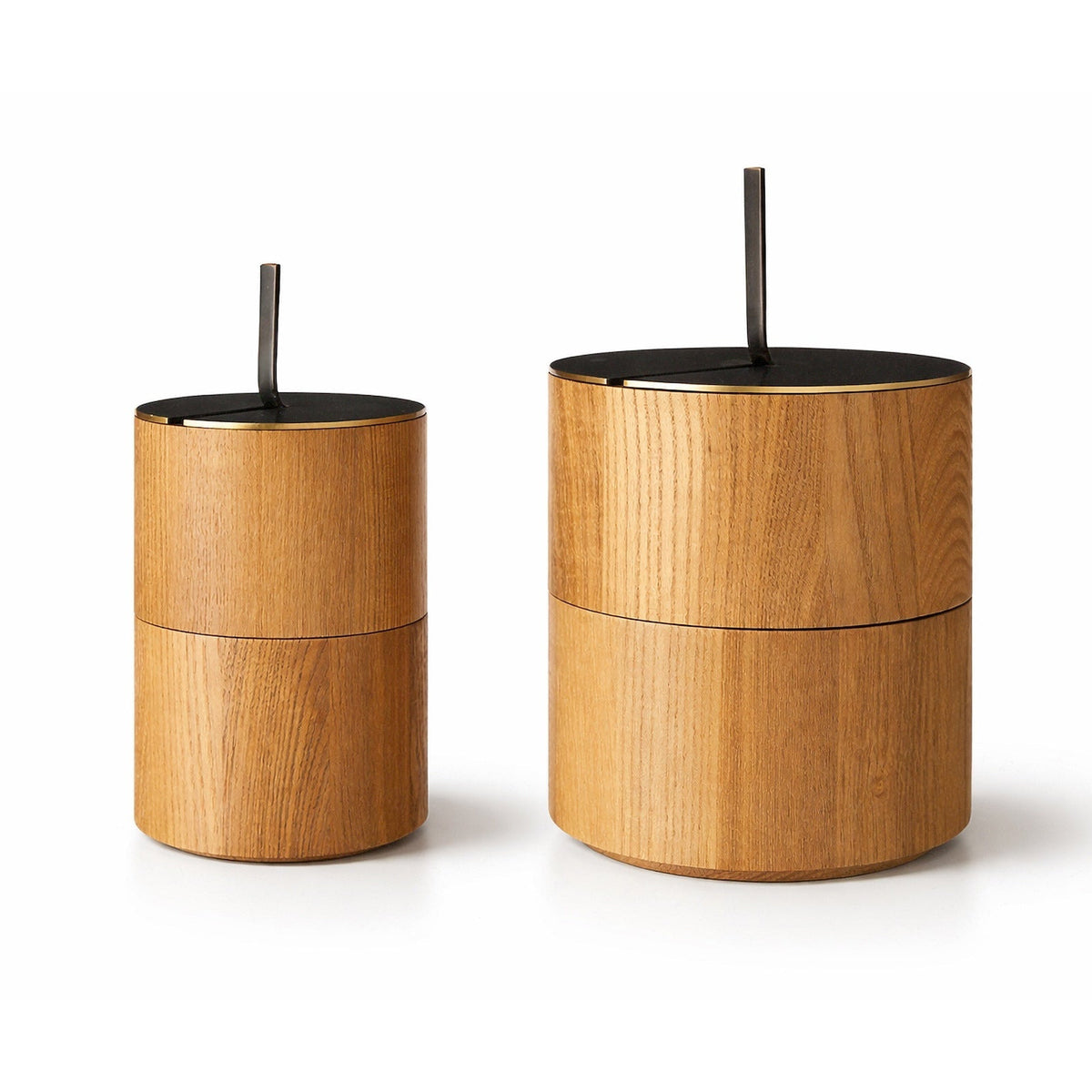 Savina Large Box - Brown Wood/Metal