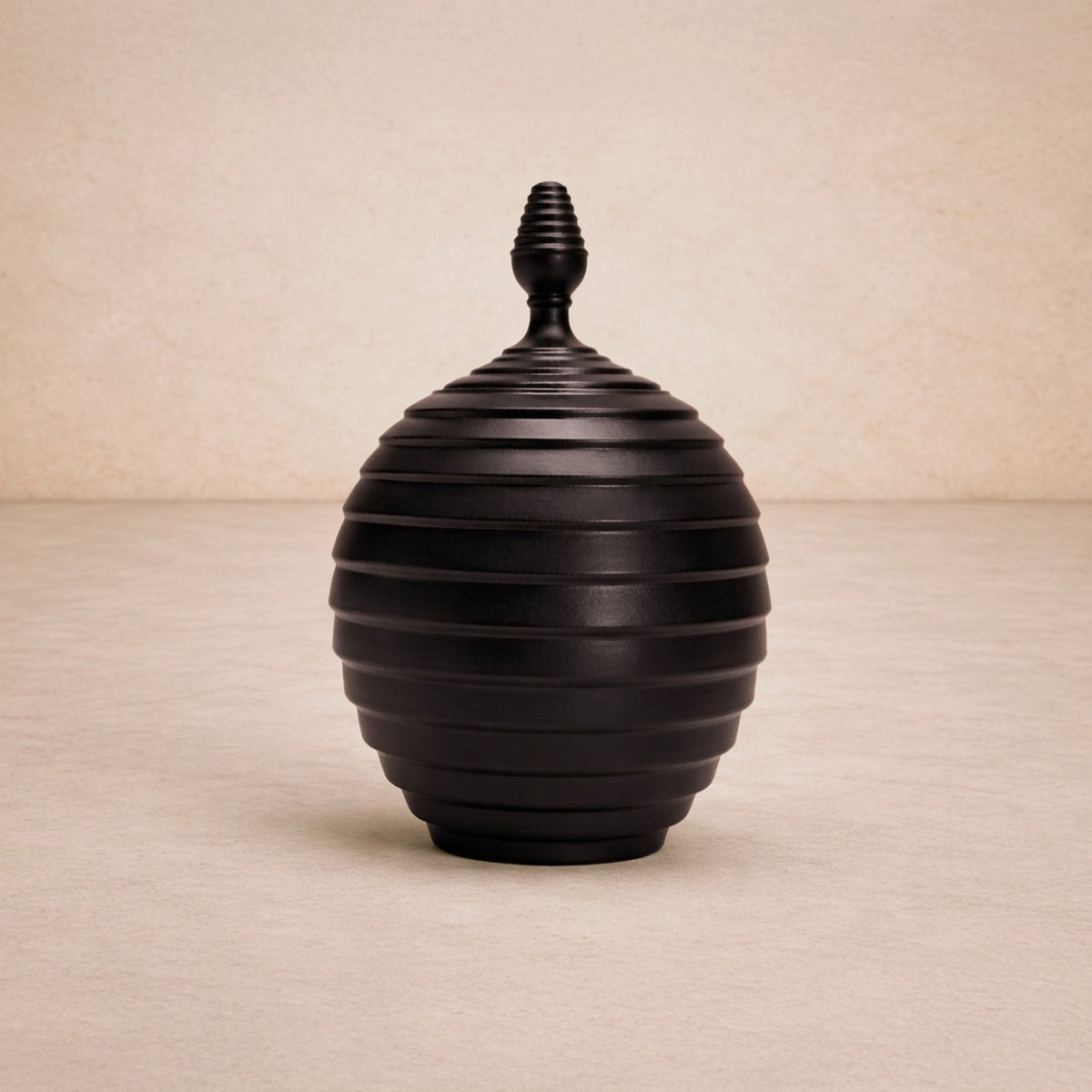 Nivora Jar - Charcoal Ceramic