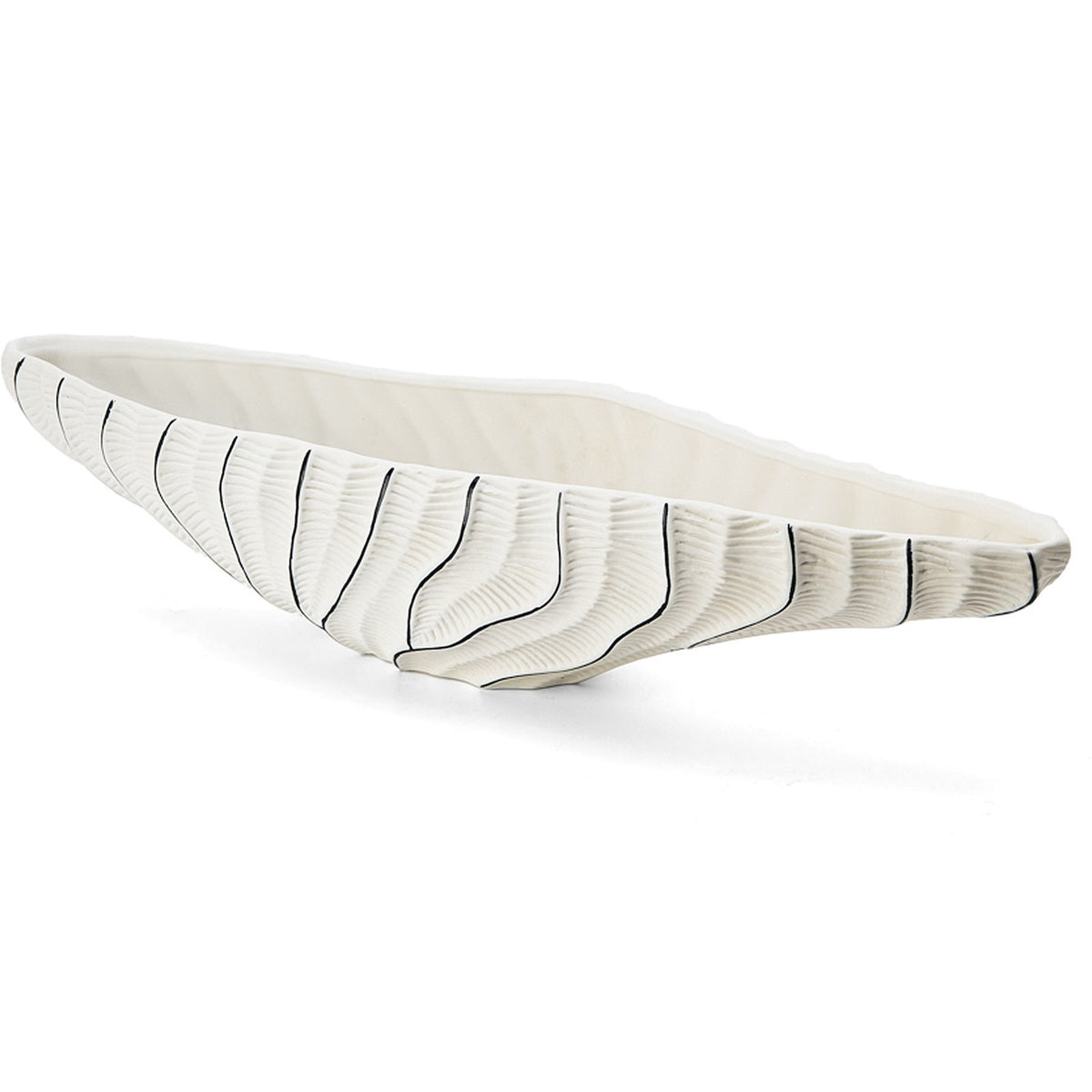 Ardessa Bowl - White/Black Ceramic