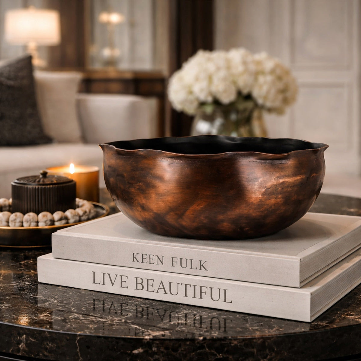 Amarion Bowl - Antique Copper