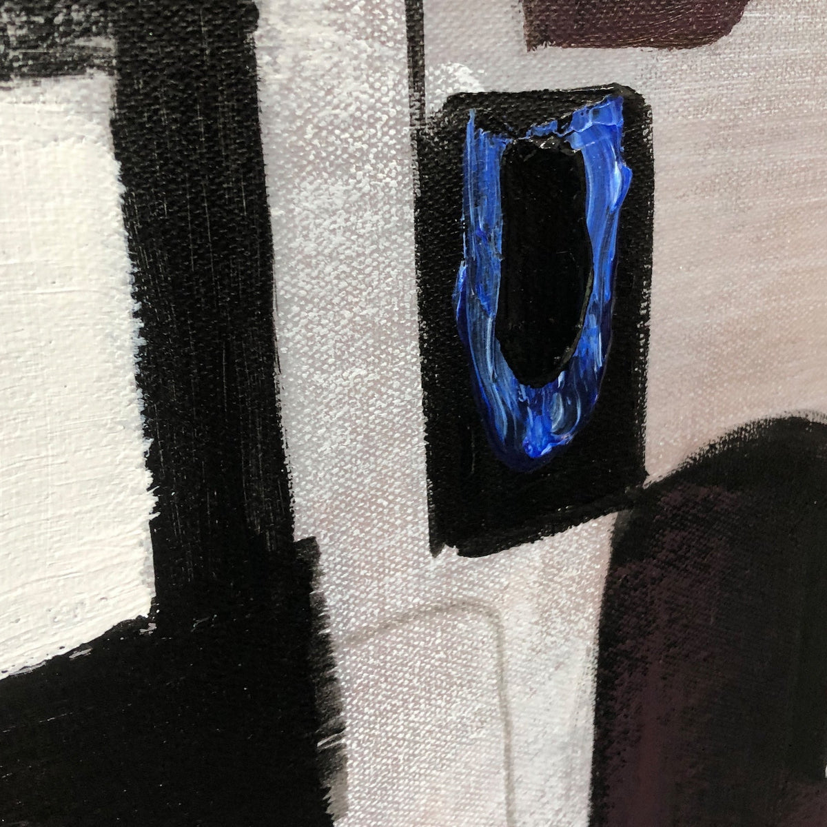 Axiom Oil Painting - Hand Painted/Black Wood Frame