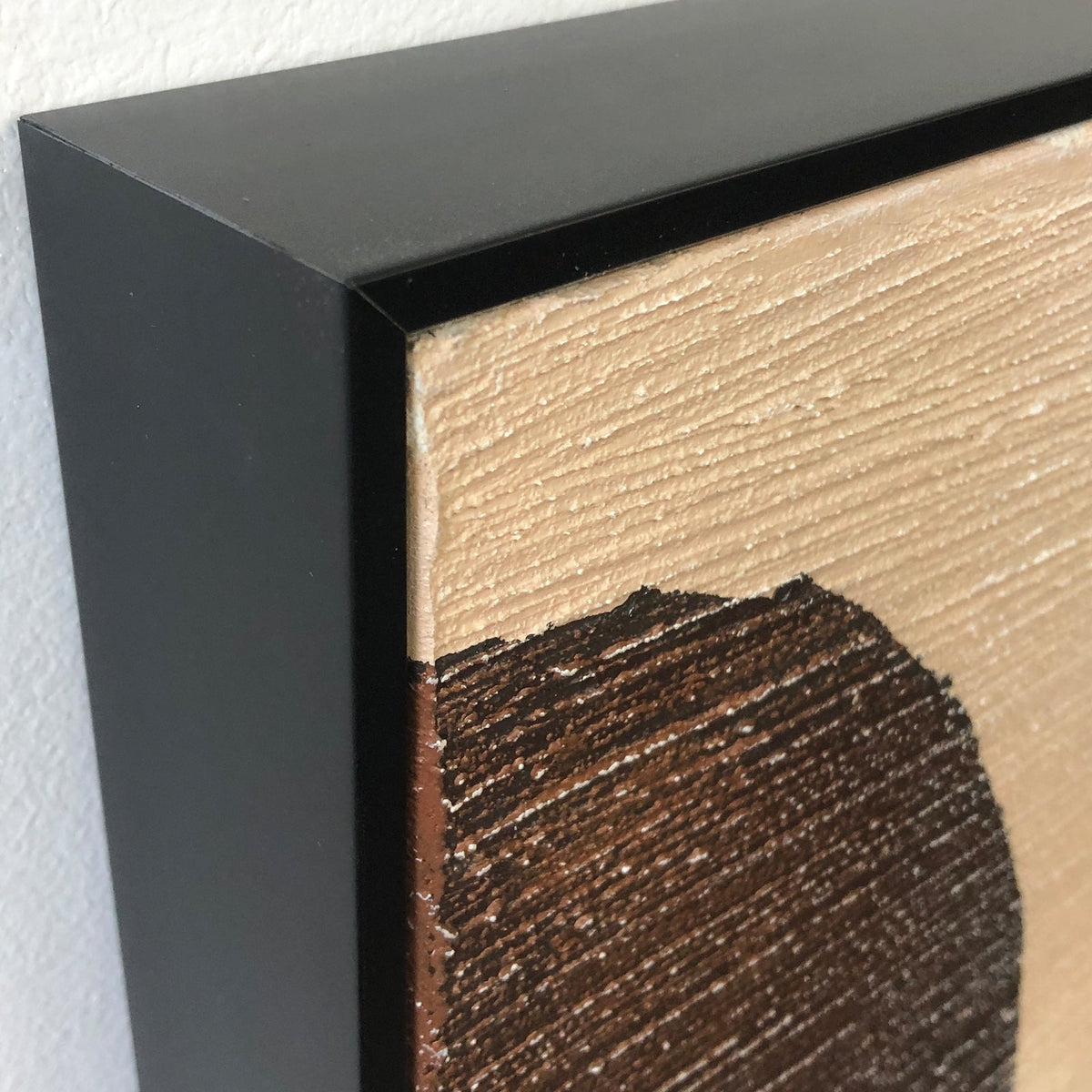 Atlas Oil Painting - Hand Painted/Black Wood Frame