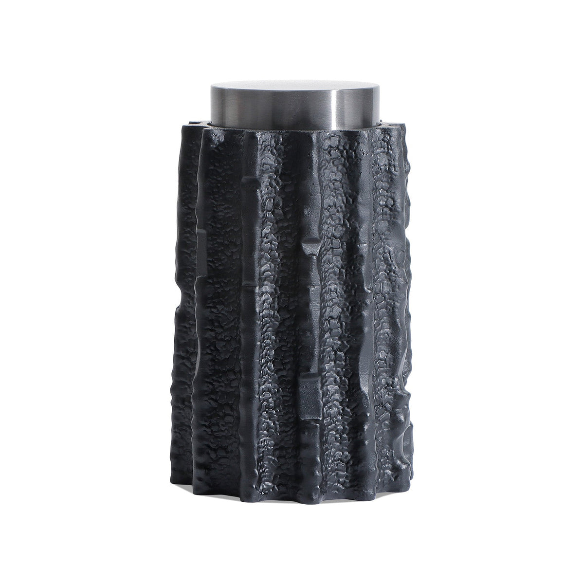 Meteorite Jar Large - Black Resin