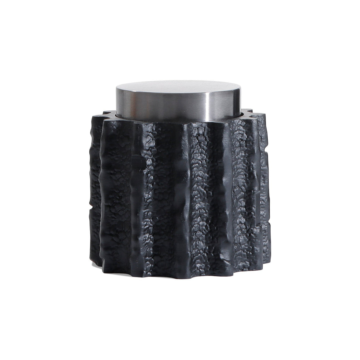Meteorite Jar Small - Black Resin