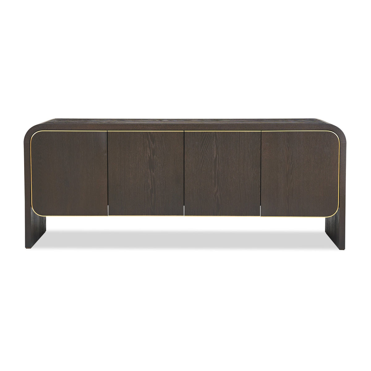 Walter Sideboard - Dark Grey Oak & Brass