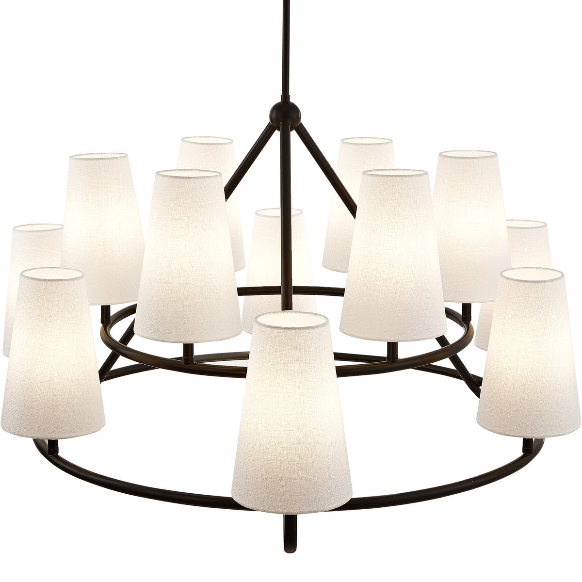 Gildan Chandelier - White & Black