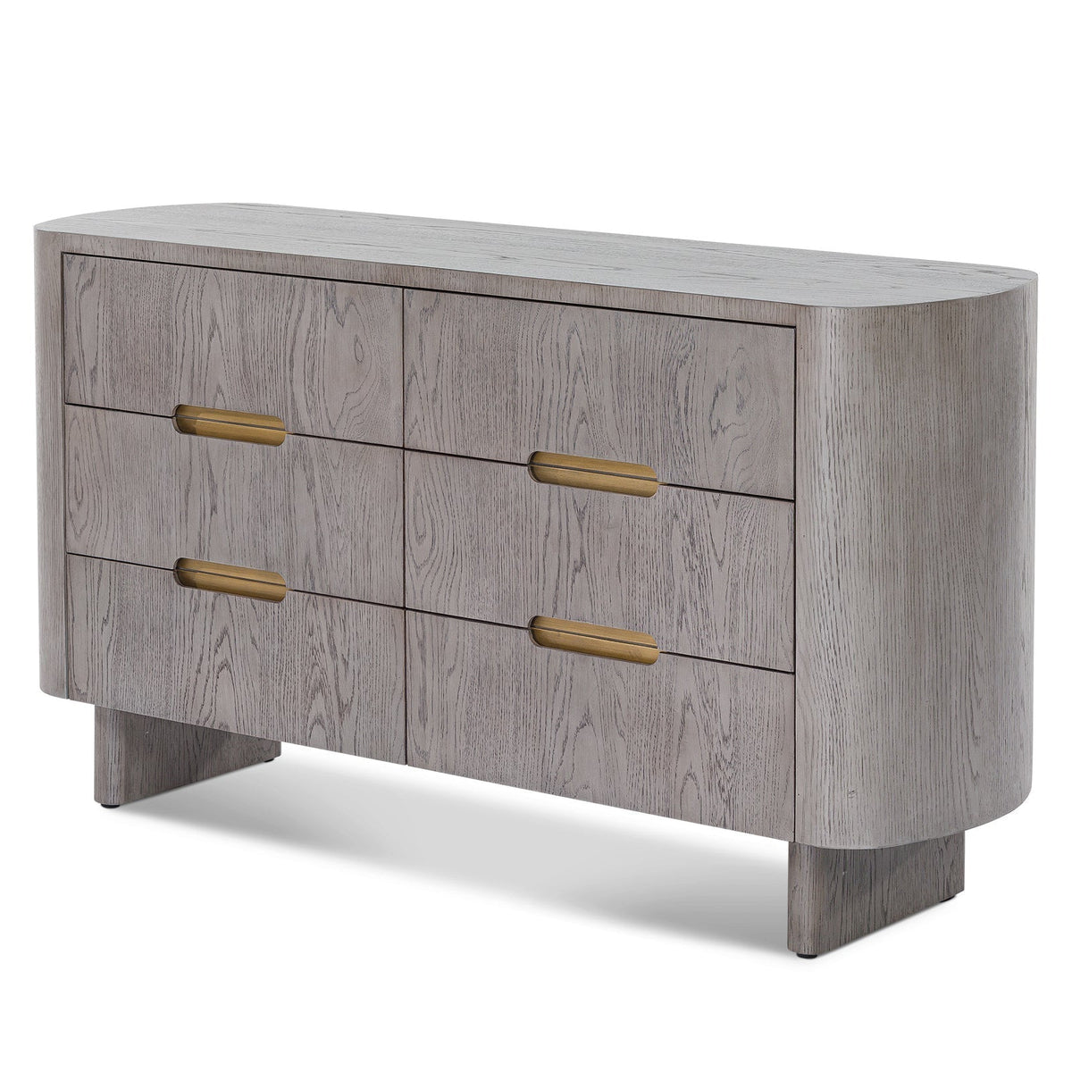 Lettos Chest Of Drawers - Silver Black Oak