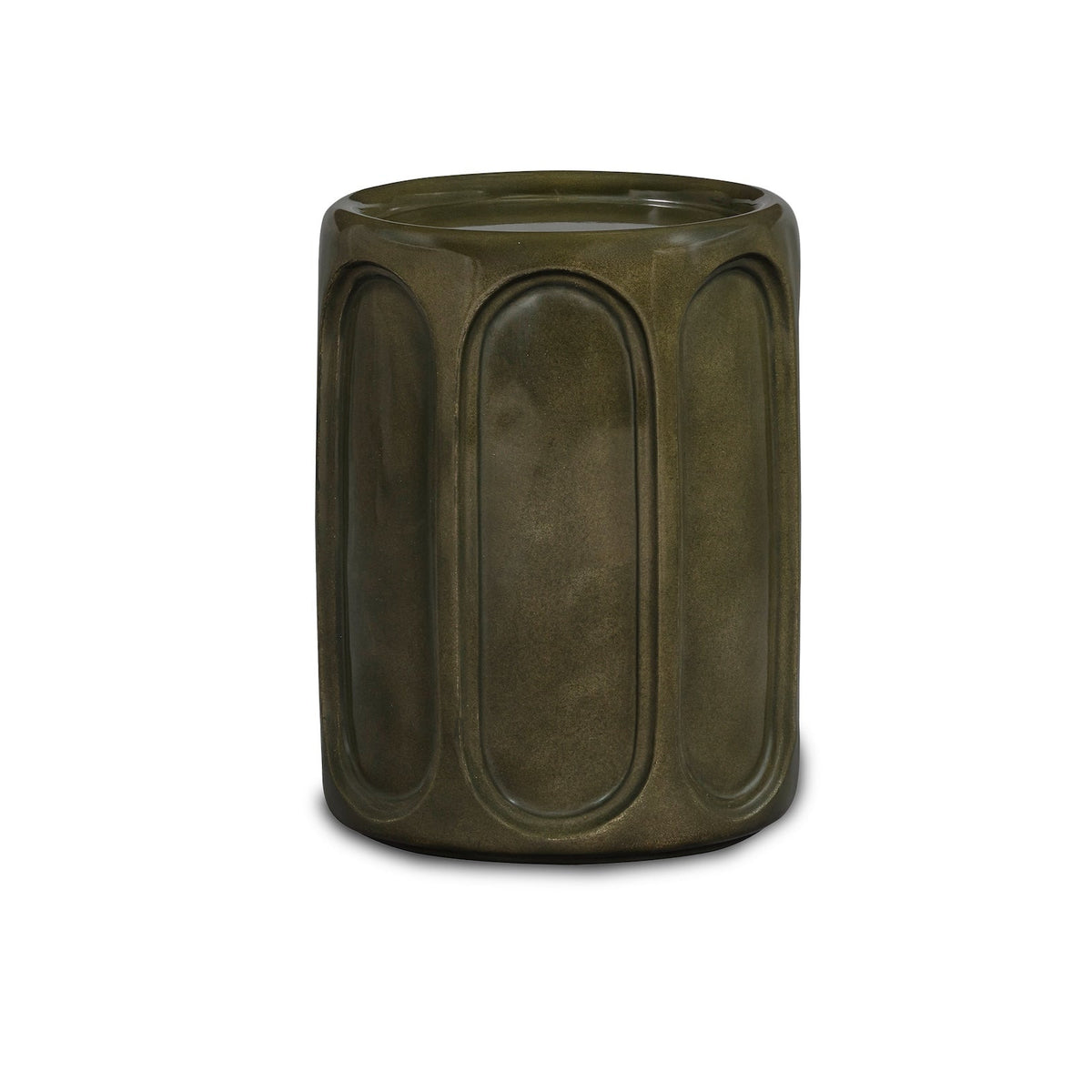 Oka Side Table - Olive Glazed