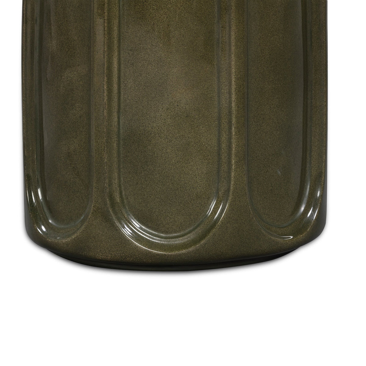 Oka Side Table - Olive Glazed