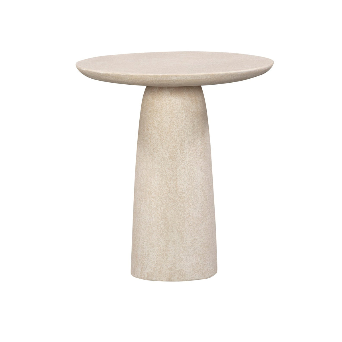 Porter Side Table - Ivory Stucco