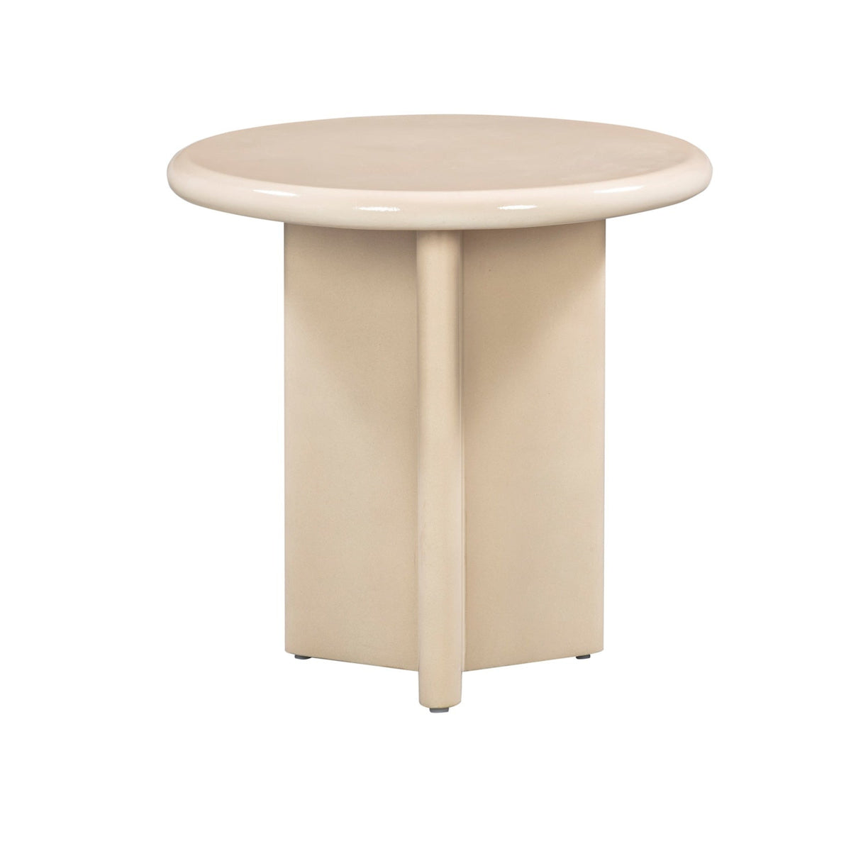 Panna Side Table - Buff Enamel