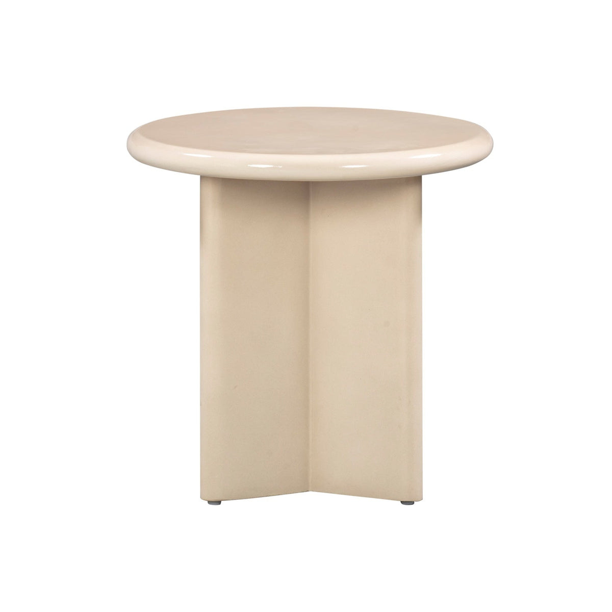 Panna Side Table - Buff Enamel