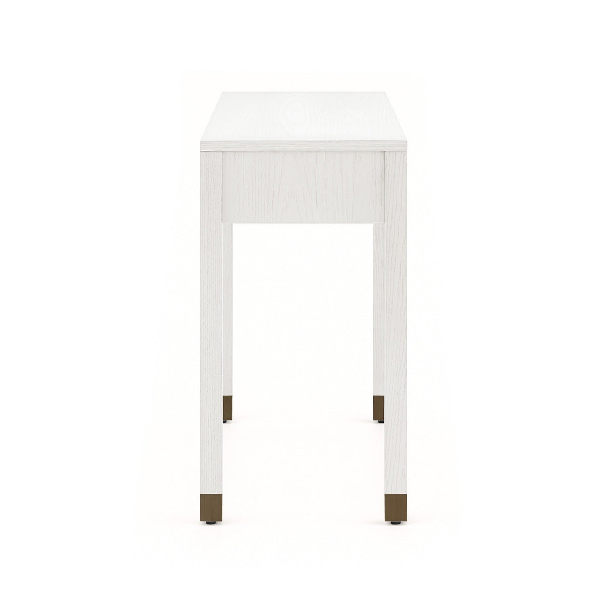 Alcudia Dressing Table - Ivory Brushed/Antique Brass