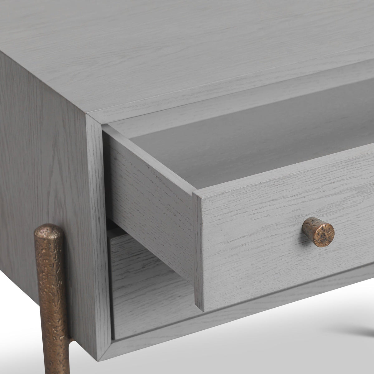 Nella Bedside Table - London Fog