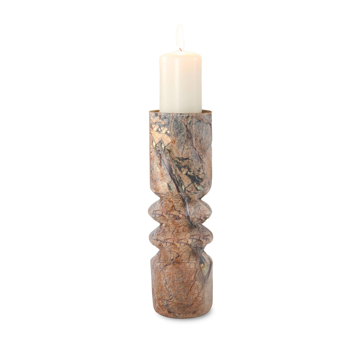 Monorro Marble Candle Holder - Coffee