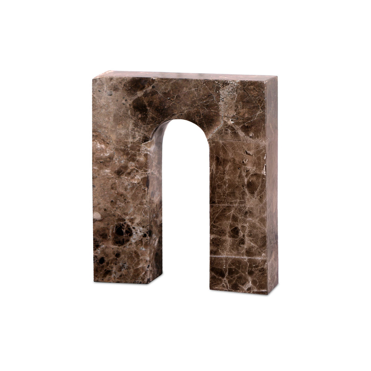 Nafello Large Sculpture - Coffee Marble