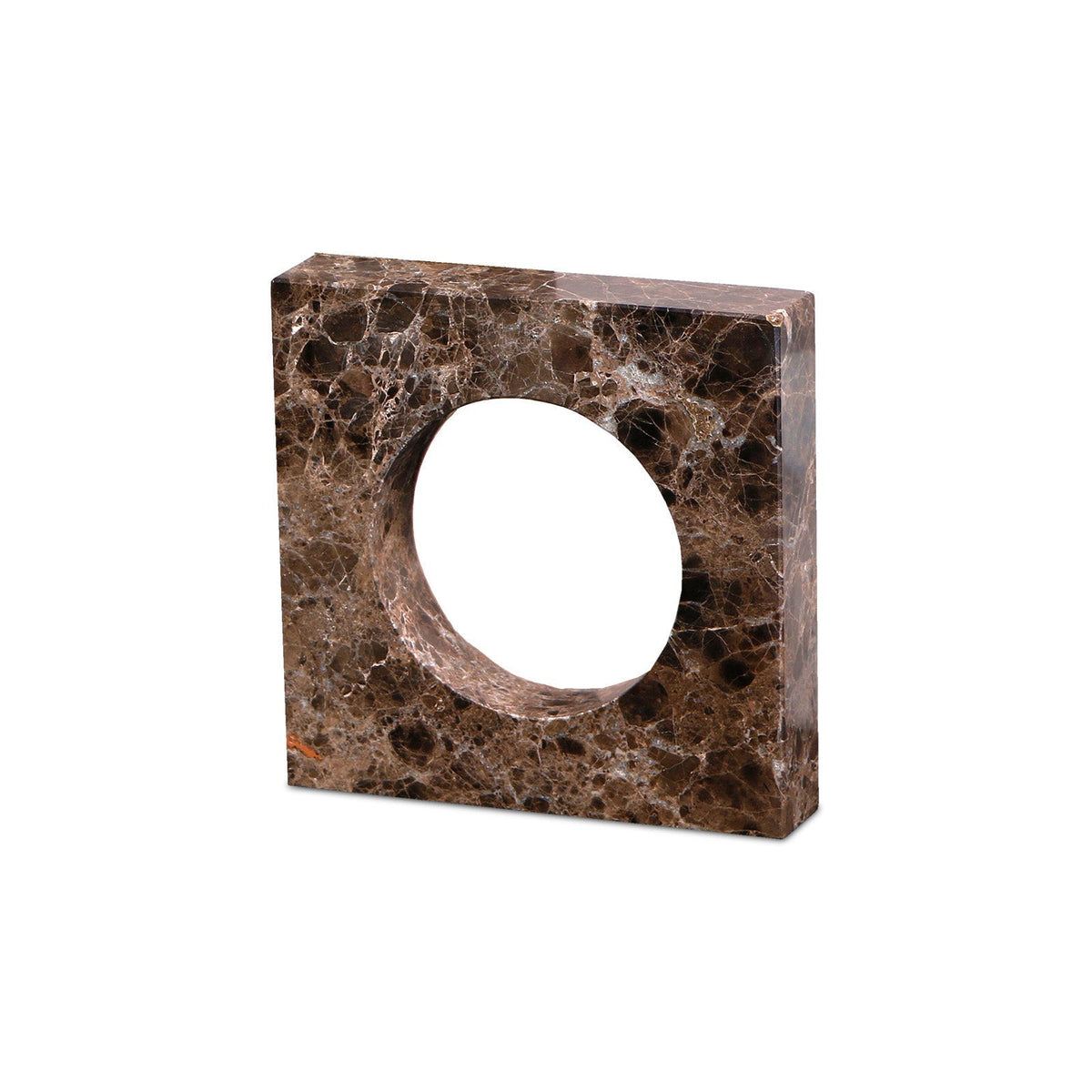 Nafello Small Sculpture - Coffee Marble