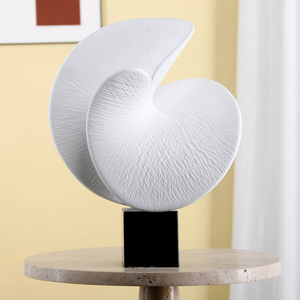 Nocturne Wave Sculpture - Black & White