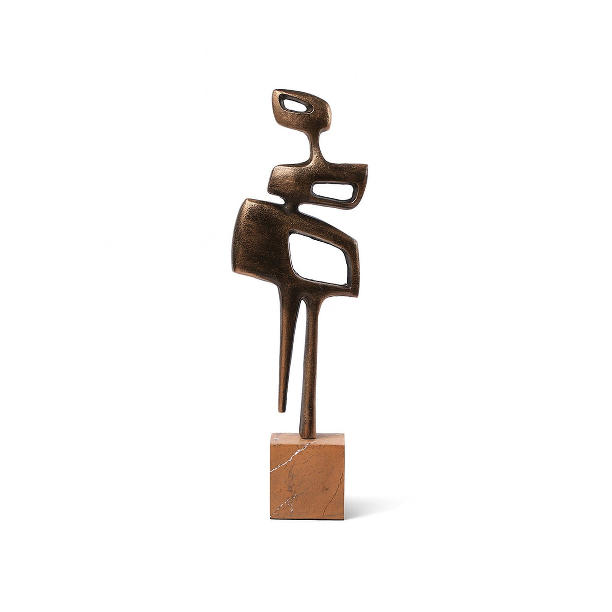 Thalassa Sculpture - Golden Bronze/Marble