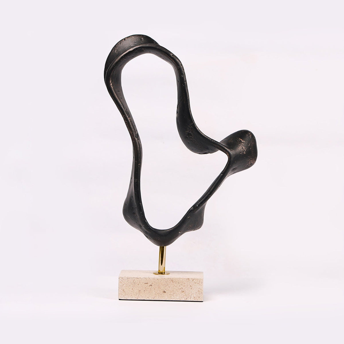 Ondra Sculpture - Dark Bronze/Marble