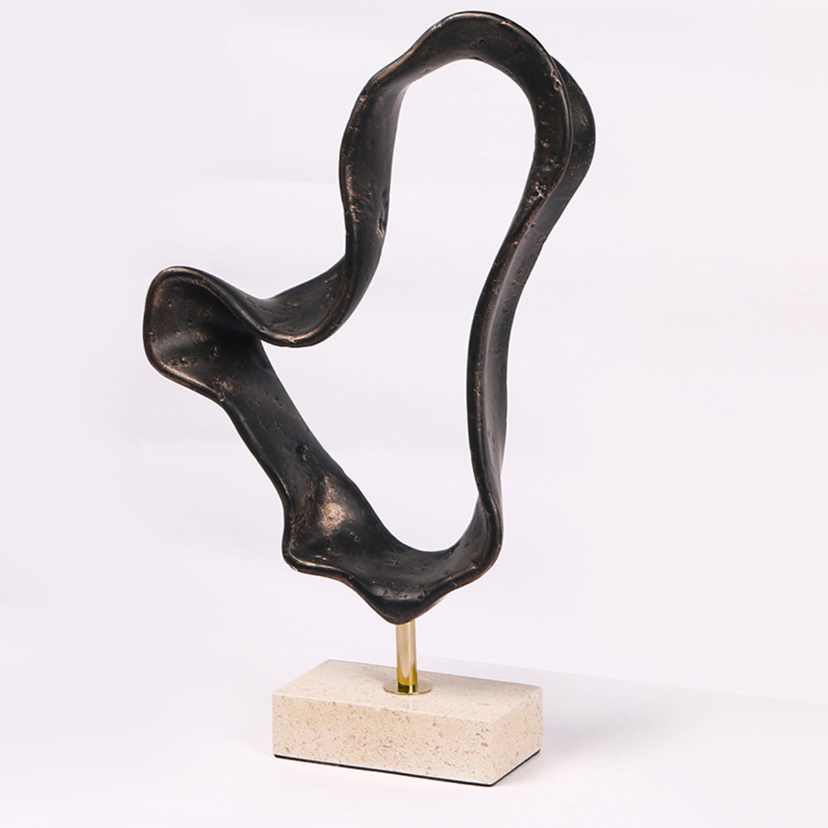 Ondra Sculpture - Dark Bronze/Marble