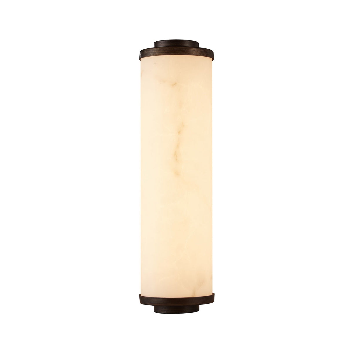 Fento IP44 (Small) Wall Lamp - Antique Bronze and Alabaster Effect