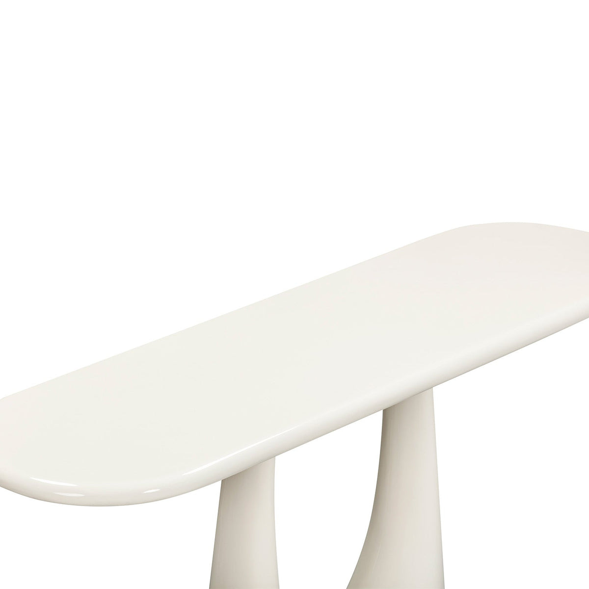 Combe Console Table - Ivory High Gloss