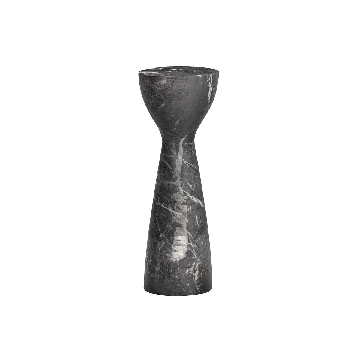 Akali Side Table Small - Marquina Black Marble Effect