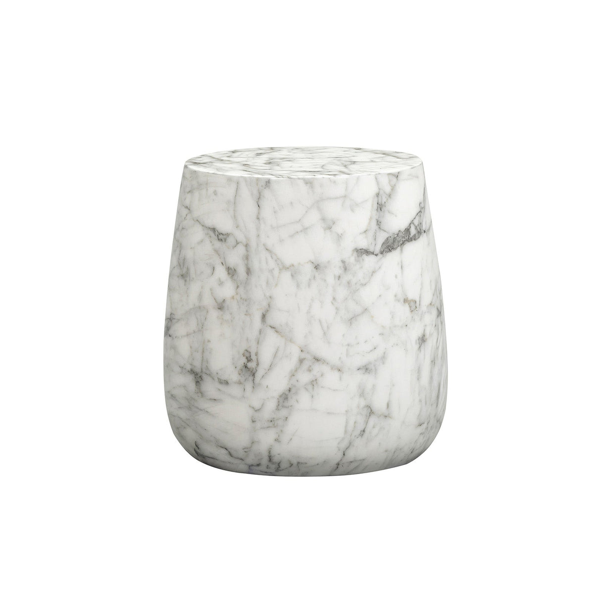 Bongo Side Table - Carrara White Marble Effect