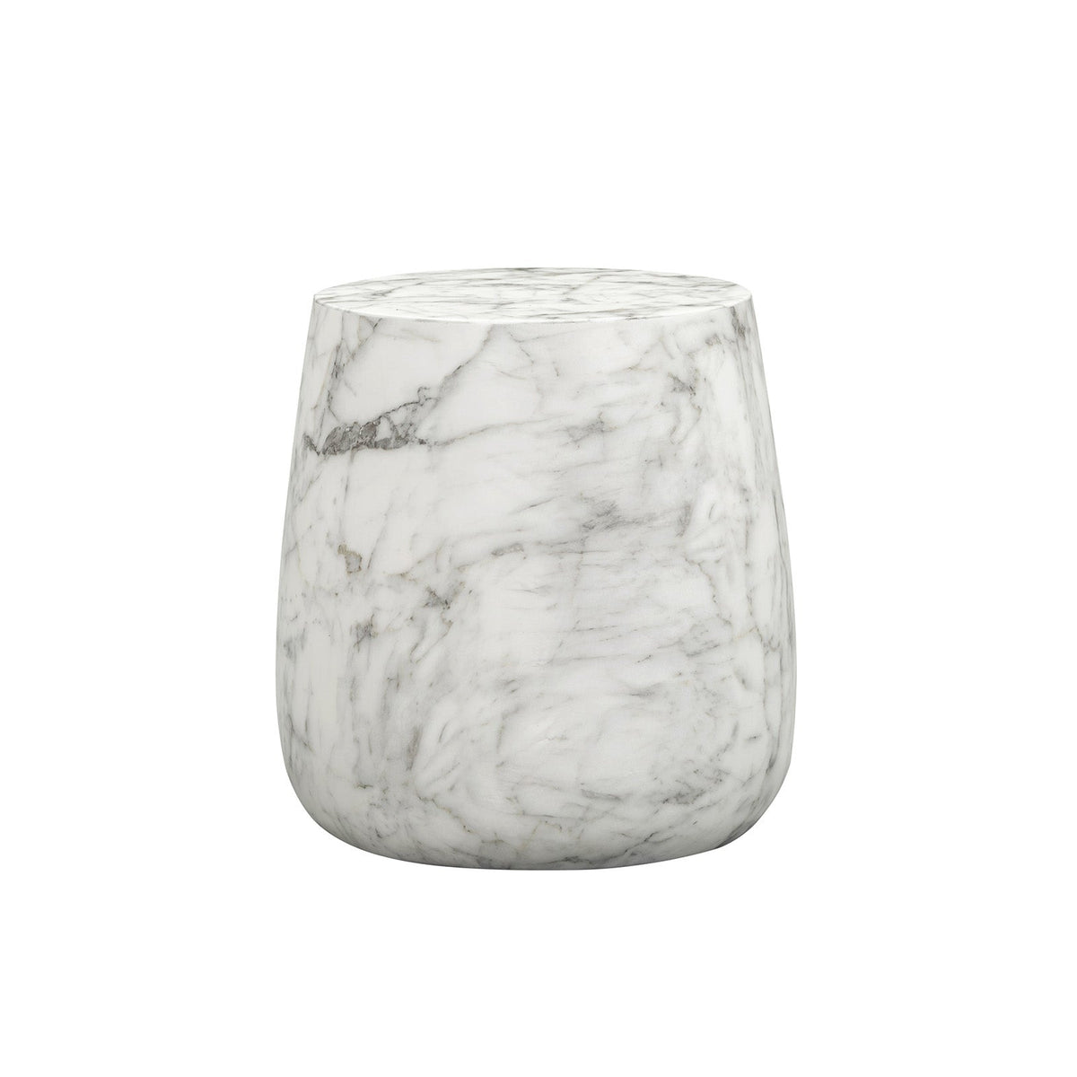 Bongo Side Table - Carrara White Marble Effect