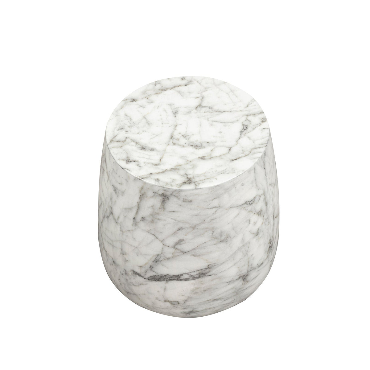 Bongo Side Table - Carrara White Marble Effect