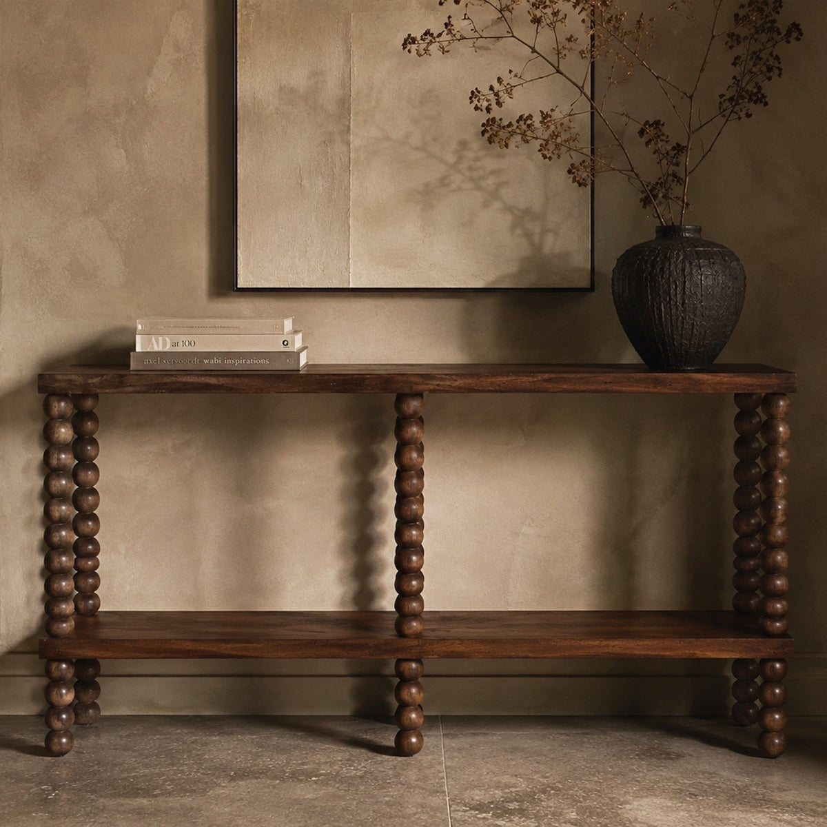 Legend Console Table - Brushed Mid Brown Acacia Wood