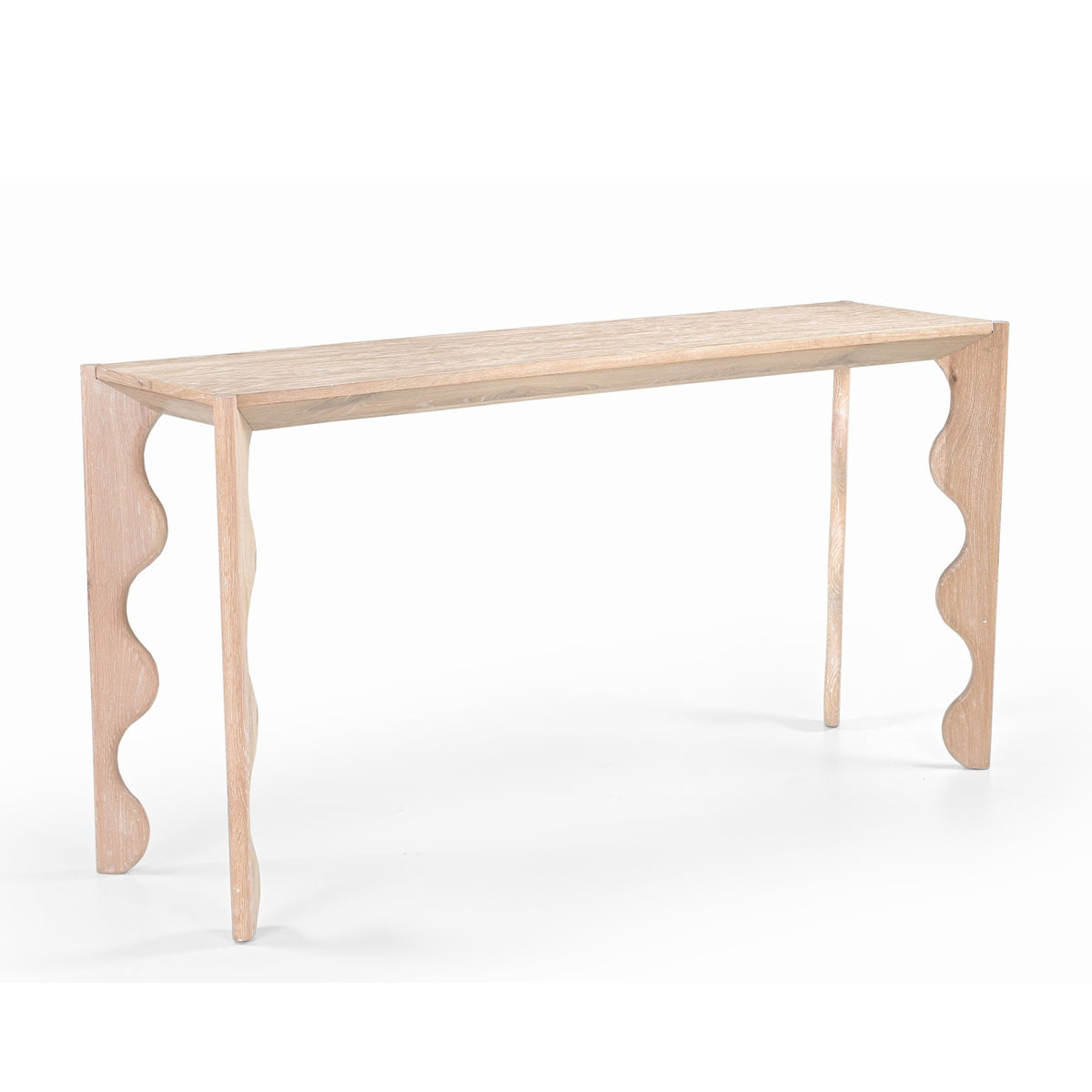 Oltok Console Table - Brushed Natural American White Oak