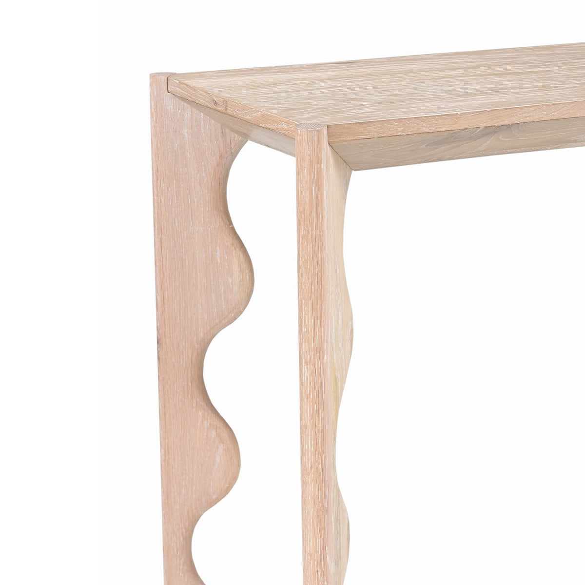 Oltok Console Table - Brushed Natural American White Oak