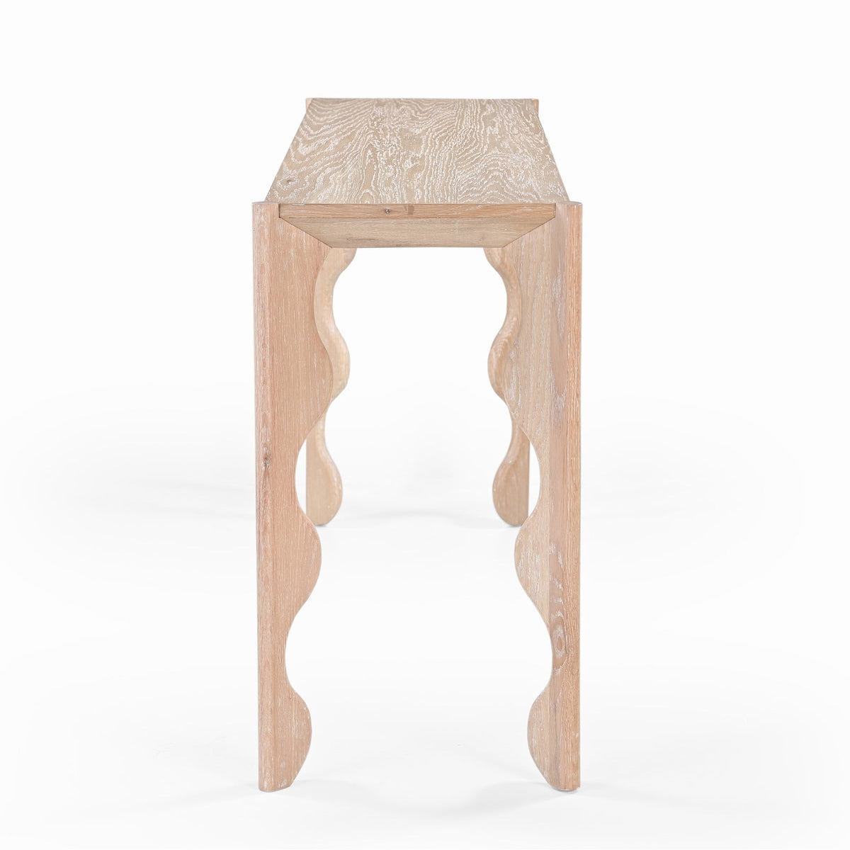 Oltok Console Table - Brushed Natural American White Oak