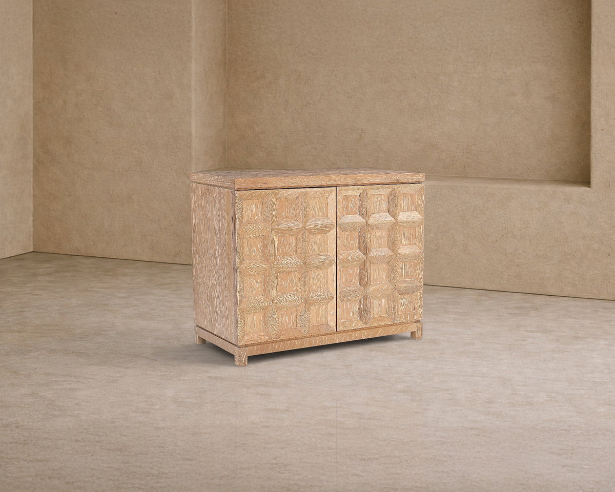 Llauna 2 Door Sideboard - Brushed Light Beige Oak