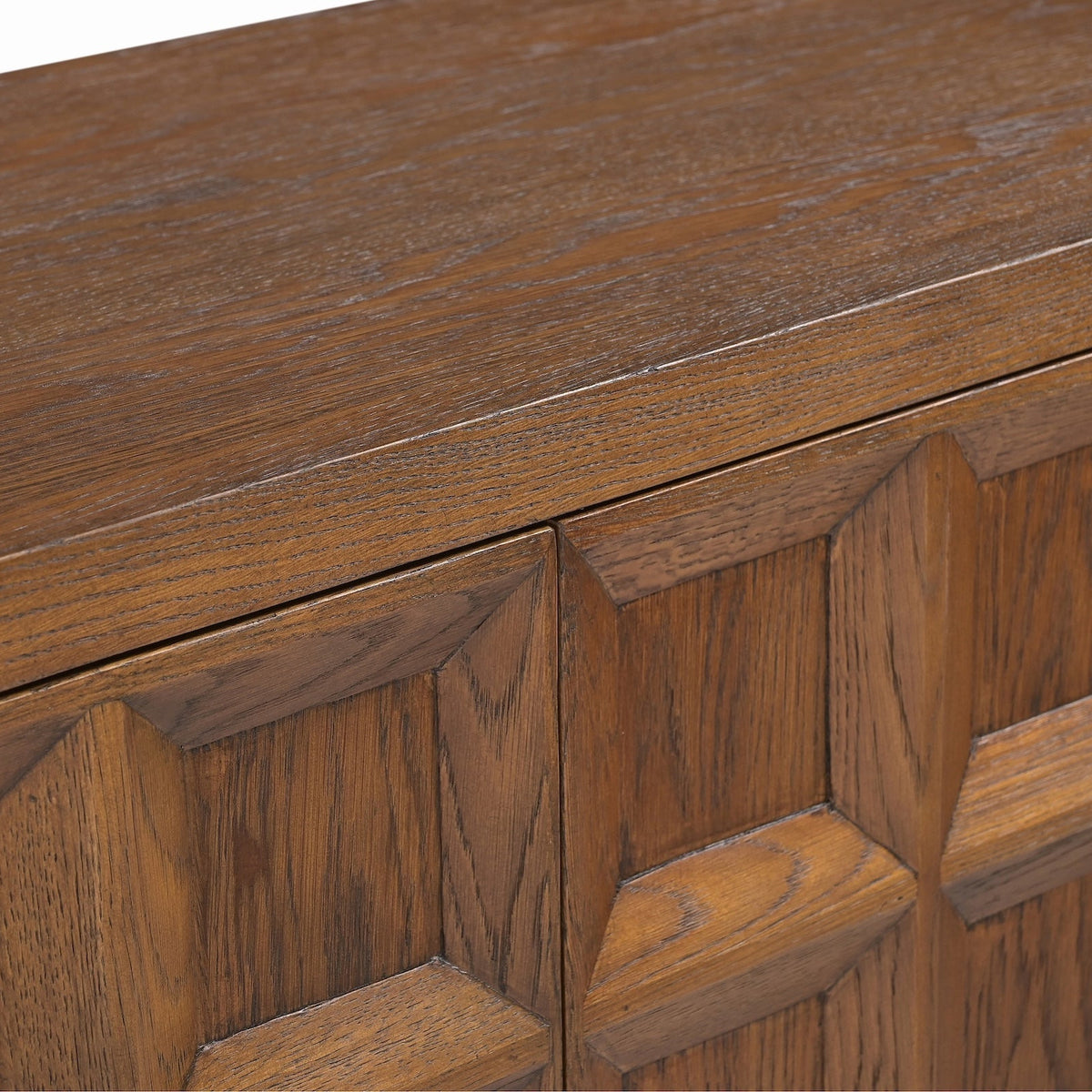 Llauna 2 Door Sideboard - Brushed Mid Brown Oak