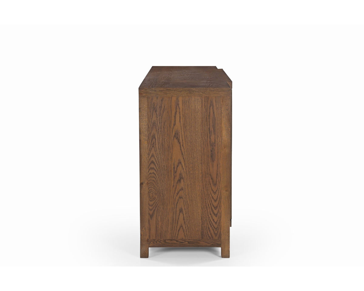 Llauna 4 Door Sideboard - Brushed Mid Brown Oak